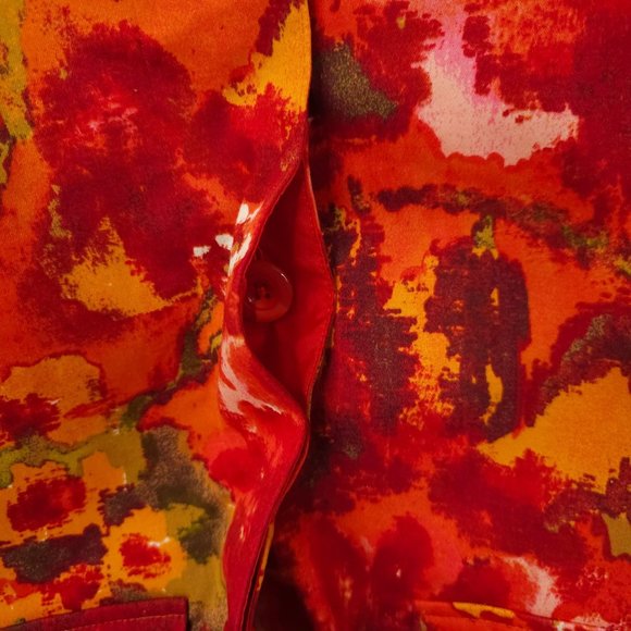 Chicos Floral Jacket Chicos Sz 2 US L/12 Round Neck Hidden Button Placket Blazer - Picture 7 of 16